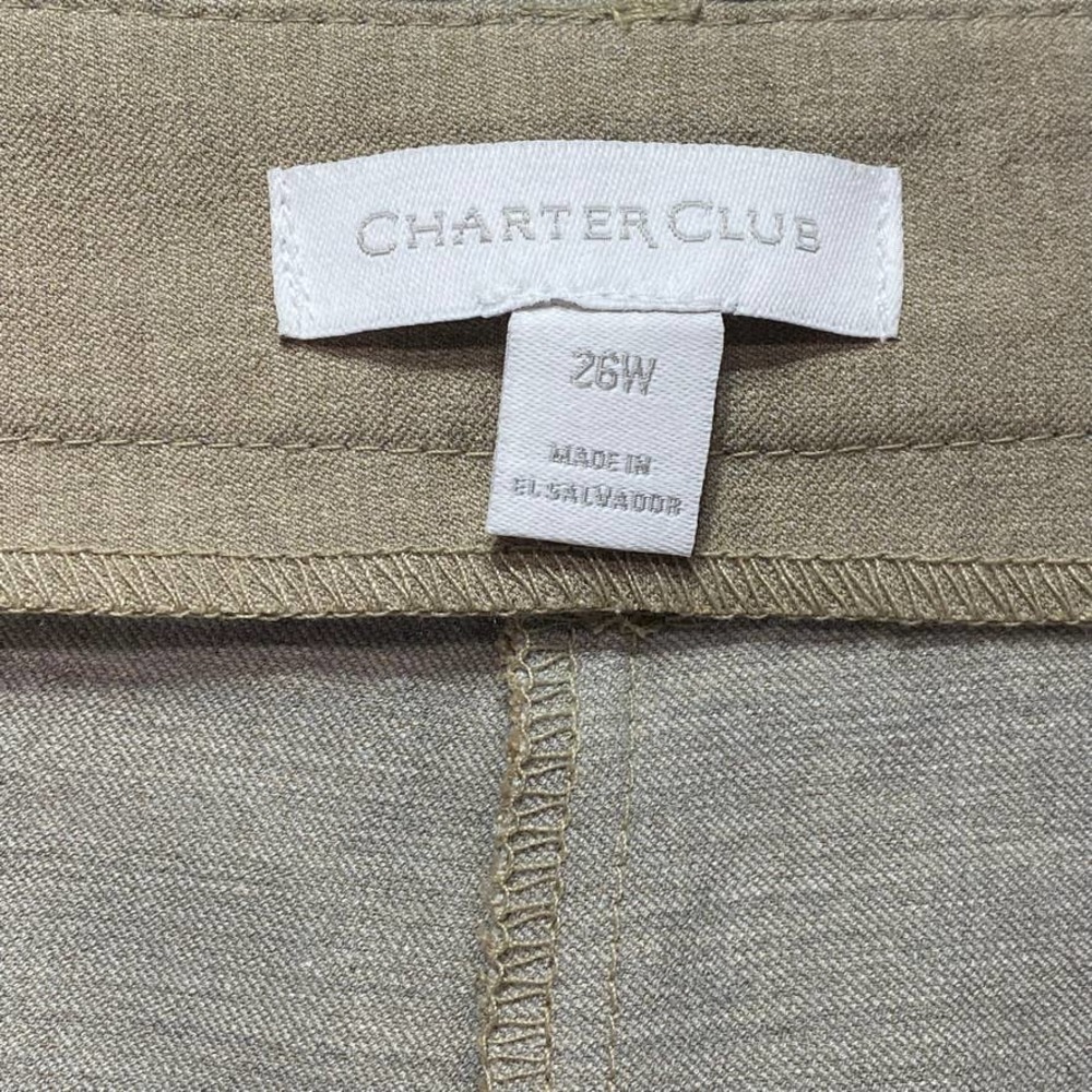 Charter Club Plus Size Beige Slim Leg Ankle - Picture 12 of 13